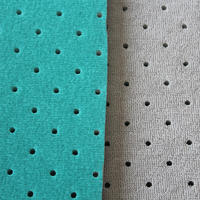 Foam Bonded Perforated Or Hole Terry Towel Fabric