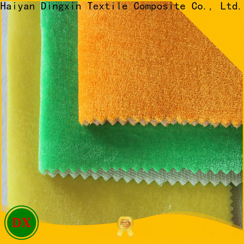 Dingxin velvet like upholstery fabric company for seat cover