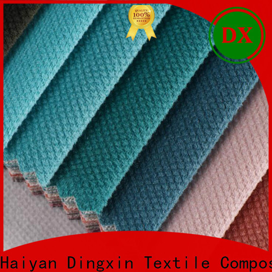 Dingxin Latest orange velvet upholstery fabric for business for making home textile